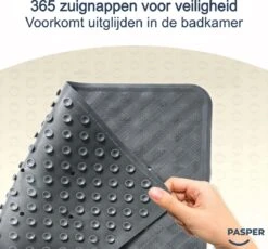 Douchemat Antislip Grijs - 53 X 53 Cm - Antislipmat Douche - Badmat -Merkloos Verkoop 1200x1117 13