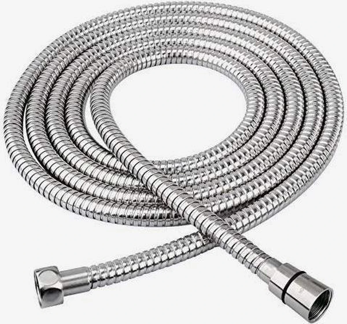 Merkloos Doucheset Met Brede Douchekop - Incl. Slang - 5 Sproeistanden 2 Merkloos Doucheset Met Brede Douchekop - Incl. Slang - 5 Sproeistanden - Afbeelding 2