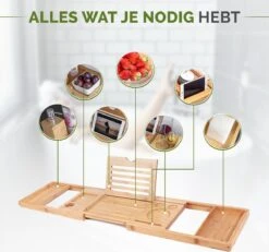 Krexs - Badplank – Badbrug - Badplank Voor In Bad – Badrekje - Badtafel - Badkuip Plank - Bamboe Badplank -Merkloos Verkoop 1200x1123 1