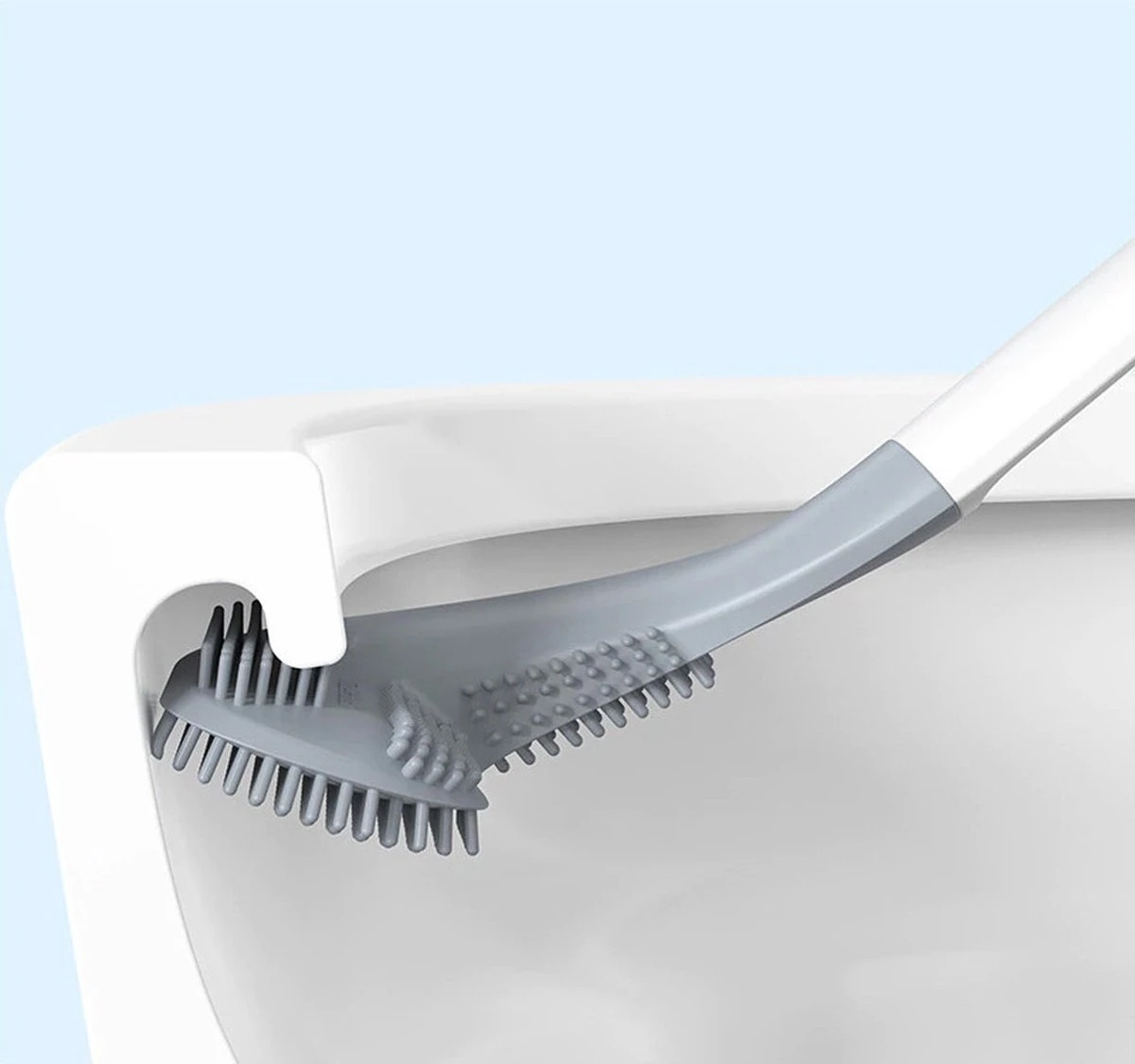 Merkloos Siliconen Toilet Borstel - Toilet Haak - Siliconen Wc Borstel 4 Merkloos Siliconen Toilet Borstel - Toilet Haak - Siliconen Wc Borstel - Afbeelding 4