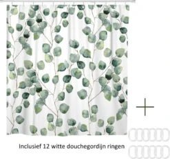 Douchegordijn - Badkamer Accessoires - Eucalyptus - 180x200 Cm -Merkloos Verkoop 1200x1125 2