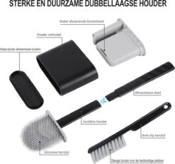 Lopoleis WC Borstel – Toiletborstel – Gesloten Bodem – WC Borstel Met Randreiniger – Siliconen – Zwart – WC Borstel Met Houder – Vrijstaand – Hangend – WC Borstel En Houder 19 Lopoleis WC Borstel – Toiletborstel – Gesloten Bodem – WC Borstel Met Randreiniger – Siliconen – Zwart – WC Borstel Met Houder – Vrijstaand – Hangend – WC Borstel En Houder -Merkloos Verkoop 1200x1126 2