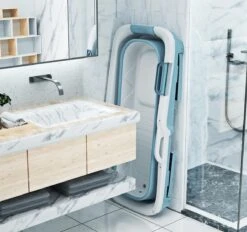 Foresta Ligbad Volwassenen - Inklapbaar Bad 143cm XL - Blauw 8 Foresta Ligbad Volwassenen - Inklapbaar Bad 143cm XL - Blauw -Merkloos Verkoop 1200x1126 5