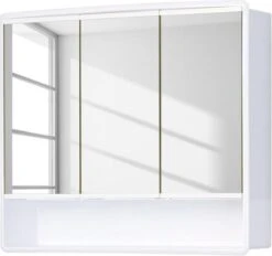 Jokey Lymo Spiegelkast Met 3 Deuren 58x49.5x14.5cm Wit -Merkloos Verkoop 1200x1126 6