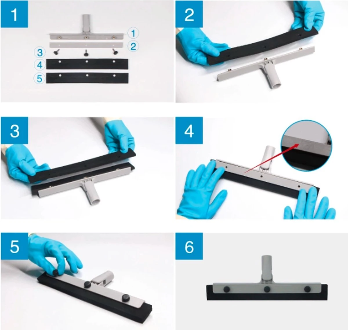 Chaton® Vloertrekker Lang Met Ophangsysteem - Afdraaibare Wisser - Douchewisser - Trekker Douche - Vloerwisser - Uitschuifbaar 70cm Tot 125cm 10 Chaton® Vloertrekker Lang Met Ophangsysteem - Afdraaibare Wisser - Douchewisser - Trekker Douche - Vloerwisser - Uitschuifbaar 70cm Tot 125cm - Afbeelding 10