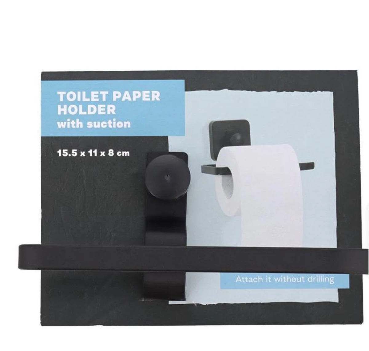 Toiletrol Houder Yoyo Store Zwart Met Zuignap Zelfklevende Toiletrolhouder - Mat Zwart - WC Closet Rol Houder Hangend Met Zuignap En Zonder Klep - Badkamer & Toilet Accessoires - Muur Bevestiging 1 Toiletrol Houder Yoyo Store Zwart Met Zuignap Zelfklevende Toiletrolhouder - Mat Zwart - WC Closet Rol Houder Hangend Met Zuignap En Zonder Klep - Badkamer & Toilet Accessoires - Muur Bevestiging