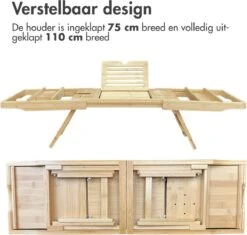 IMoshion Badplank Voor In Bad - Dienblad Inclusief Pootjes - Tablet Houder - Badrek Uitschuifbaar 75 Tot 110 Cm - Lichtbruin 11 IMoshion Badplank Voor In Bad - Dienblad Inclusief Pootjes - Tablet Houder - Badrek Uitschuifbaar 75 Tot 110 Cm - Lichtbruin -Merkloos Verkoop 1200x1144 1