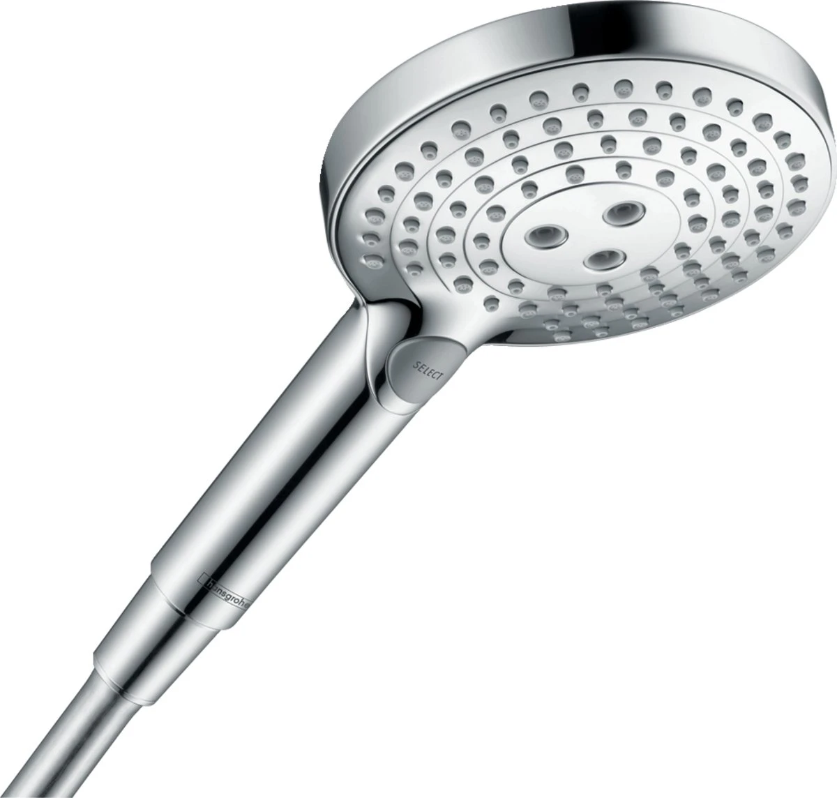 Hansgrohe Raindance Select S - Handdouche 120 PowderRain - 3 Straalsoorten - Chroom 1 Hansgrohe Raindance Select S - Handdouche 120 PowderRain - 3 Straalsoorten - Chroom