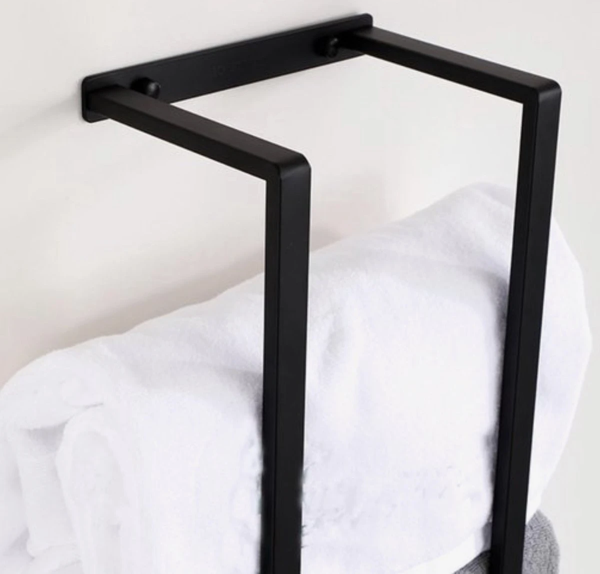 Handdoekrek - 40 Cm - RVS - Handdoekhouder BaderiQ Paris Small - MODEL 2023 - Badkamer Of Toiletruimte - Schroeven Of Plakken - Handdoekenhouders - Handdoekhaak - Rvs Mat Zwart Poedercoating - Small H40xB20xD14 - Ook Beschikbaar In 70 Cm 3 Handdoekrek - 40 Cm - RVS - Handdoekhouder BaderiQ Paris Small - MODEL 2023 - Badkamer Of Toiletruimte - Schroeven Of Plakken - Handdoekenhouders - Handdoekhaak - Rvs Mat Zwart Poedercoating - Small H40xB20xD14 - Ook Beschikbaar In 70 Cm - Afbeelding 3