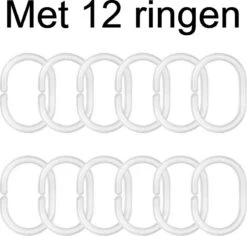 Ulticool Douchegordijn - Marmer Ombre Roze Geometrie - 180 X 200 Cm - Semi Transparant - Met 12 Ringen Wit - Anti Schimmel 5 Ulticool Douchegordijn - Marmer Ombre Roze Geometrie - 180 X 200 Cm - Semi Transparant - Met 12 Ringen Wit - Anti Schimmel -Merkloos Verkoop 1200x1147 16