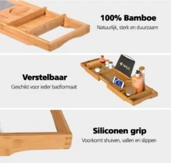 SWILIX ® Badplank - Uitschuifbaar - Voor In Bad - 71 Tot 108 Cm - Met Houder - Hout 10 SWILIX ® Badplank - Uitschuifbaar - Voor In Bad - 71 Tot 108 Cm - Met Houder - Hout -Merkloos Verkoop 1200x1147 4