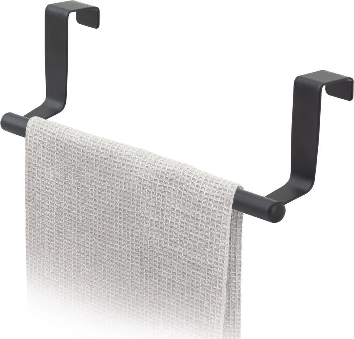 Tatkraft HORIZON - RVS Kastdeur Handdoekrek - Keukenkast Deur Handdoek/Vaatdoek Houder Rek Stang Hanger - Towel Rack Kast Deurhanger Deurhaak Keuken - Handdoekstang - Mat Zwart - 23CM 1 Tatkraft HORIZON - RVS Kastdeur Handdoekrek - Keukenkast Deur Handdoek/Vaatdoek Houder Rek Stang Hanger - Towel Rack Kast Deurhanger Deurhaak Keuken - Handdoekstang - Mat Zwart - 23CM