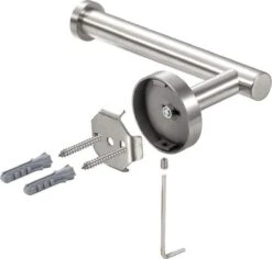 Wc Rol Houder RVS - Mat - Toiletrolhouder - Industrieel - Hangende Wc Rolhouder - Grijs - Zilver -Merkloos Verkoop 1200x1148