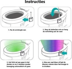 Toiletpotverlichting - Toiletpotverlichting 16 Kleuren - Toiletpot - Verlichting - Toilet Lamp - Nachtlampje Met Bewegingssensor - LED - WC - Toiletpotverlichting Met Sensor - Toiletpot Verlichting 8 Toiletpotverlichting - Toiletpotverlichting 16 Kleuren - Toiletpot - Verlichting - Toilet Lamp - Nachtlampje Met Bewegingssensor - LED - WC - Toiletpotverlichting Met Sensor - Toiletpot Verlichting -Merkloos Verkoop 1200x1150 6