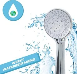 Douchekop Met Slang - Universeel - 5 Luxe Straalstanden - Chroom En RVS - Incl. Wandhouder 11 Douchekop Met Slang - Universeel - 5 Luxe Straalstanden - Chroom En RVS - Incl. Wandhouder -Merkloos Verkoop 1200x1152 8