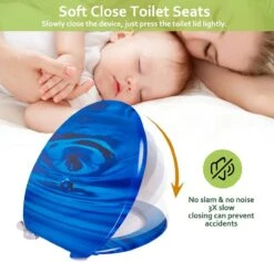 IGOODS WC-brillen - Toiletbrilhoes - 1 St - Universeel - Toiletdeksel Met Softclose - Houten Toiletdeksel - Marineblauw -Merkloos Verkoop 1200x1153 20