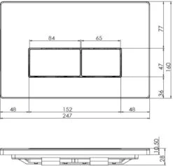 Konig - Bedieningspaneel - Toilet - Mat Zwart - Geberit UP320/UP720 -Merkloos Verkoop 1200x1155 11