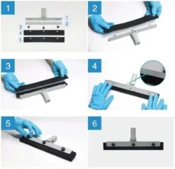 Vitamo™ Premium 2-in-1 Badkamer Vloerwisser Lang Met Ophangsysteem - Douchewisser Met Afdraaibare Wisser - Raamwisser - 180° Draaiend - Uitschuifbaar 70/125 CM - Grijs -Merkloos Verkoop 1200x1156 1