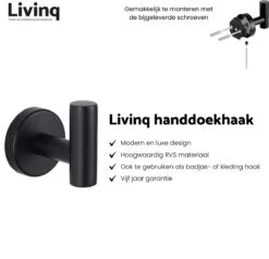 Toiletaccessoireset Zwart 3-delig - Luxe Toilet Set - Toiletborstel Met Houder - Toiletrolhouder Met Klep - Handdoekhaak 8 Toiletaccessoireset Zwart 3-delig - Luxe Toilet Set - Toiletborstel Met Houder - Toiletrolhouder Met Klep - Handdoekhaak -Merkloos Verkoop 1200x1156 5