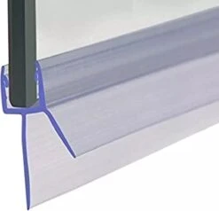 Minismus Douchedeurafdichting Met Waterkering (2 Strips Van 1 Meter, Makkelijk Inkortbaar) - Waterstopper Geschikt Voor Glas Van 6 Tot 8 Mm - Douchedorpel - Lekstrip Voor Horizontale Bevestiging -Merkloos Verkoop 1200x1158 12