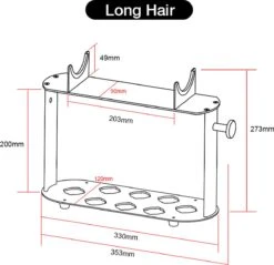 Houder Voor Dyson Airwrap (lange Versie) - Geschikt Voor 8 Accessoires - Passend Voor Dyson Airwrap Complete Long Multistyler - Zwart 16 Houder Voor Dyson Airwrap (lange Versie) - Geschikt Voor 8 Accessoires - Passend Voor Dyson Airwrap Complete Long Multistyler - Zwart -Merkloos Verkoop 1200x1159 7