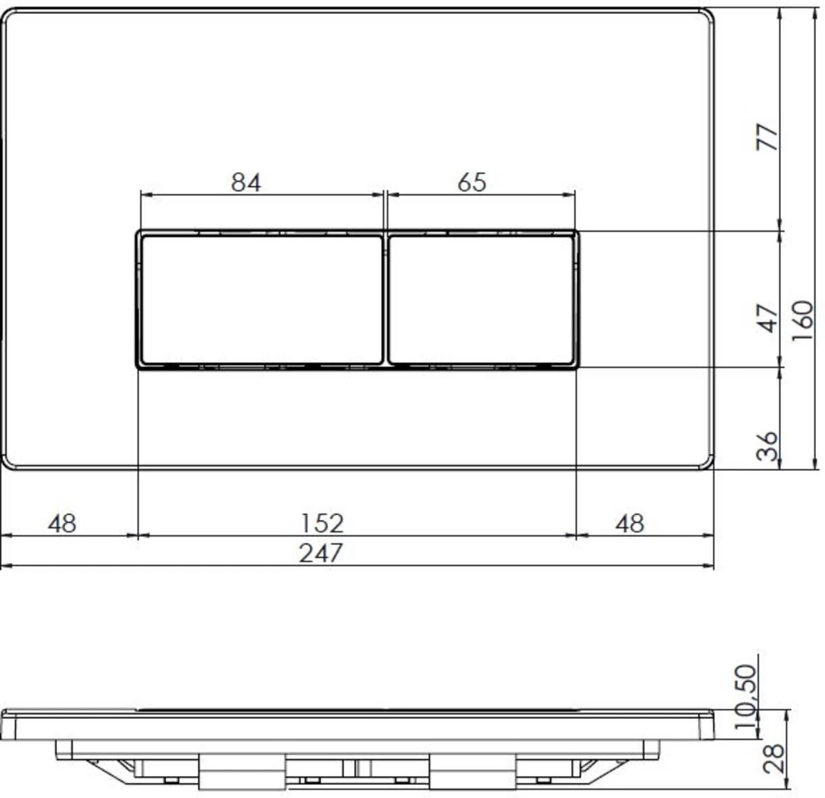 Saqu Wiru 2.0 Bedieningspaneel T.b.v. Saqu Wiru 2.0 Inbouwreservoir Mat Zwart 5 Saqu Wiru 2.0 Bedieningspaneel T.b.v. Saqu Wiru 2.0 Inbouwreservoir Mat Zwart - Afbeelding 5