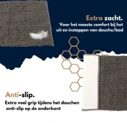 Merkloos Badmat Antislip 40 X 70 Cm - Douchemat - Antislipmat Douche - Extra Zacht - Eenvoudig Wasbaar - Grijs -Merkloos Verkoop 1200x1161 20