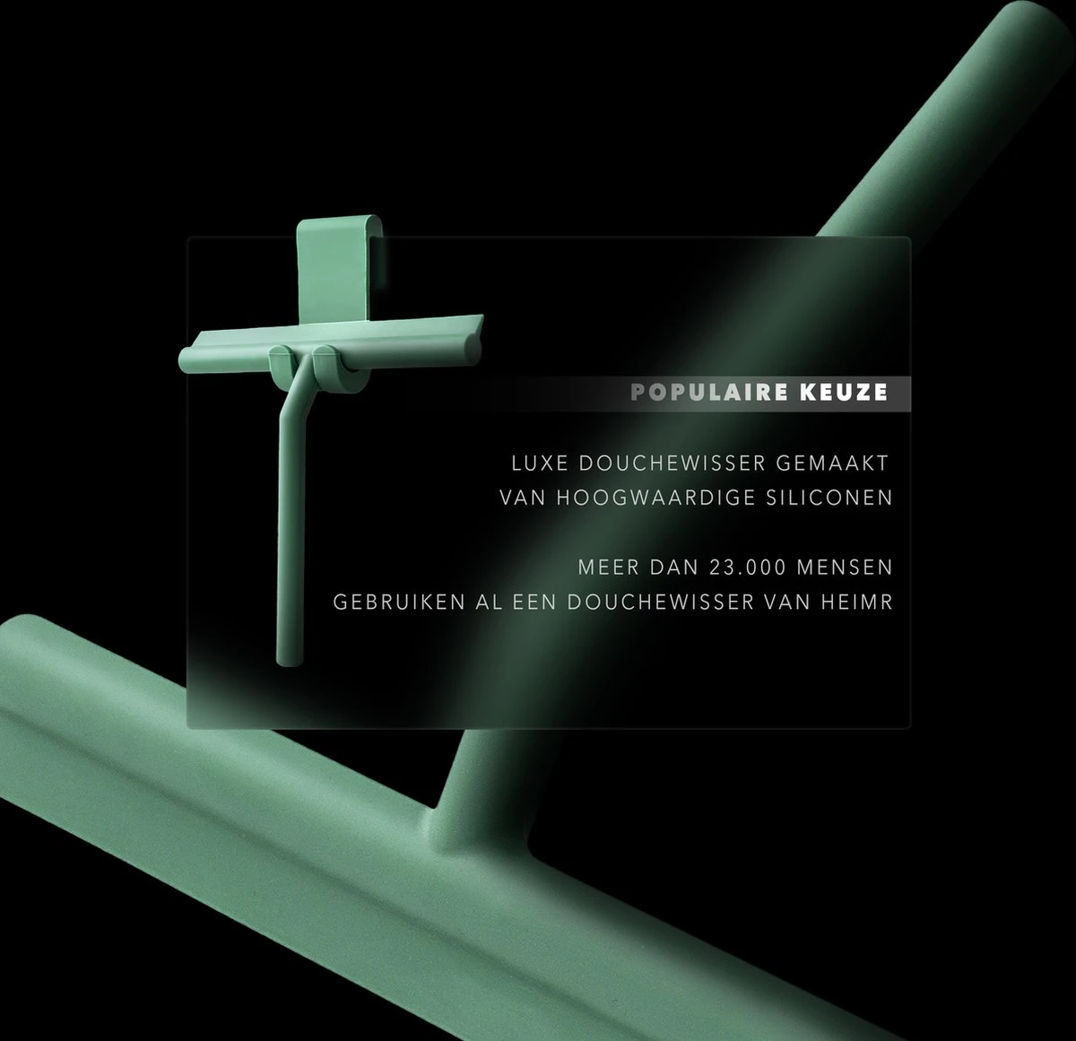 Douchewisser Groen Met Ophangsysteem- Badkamer Accessoires- Raamwisser- Trekker Douche- Silicone- 21cm X 16cm 5 Douchewisser Groen Met Ophangsysteem- Badkamer Accessoires- Raamwisser- Trekker Douche- Silicone- 21cm X 16cm - Afbeelding 5