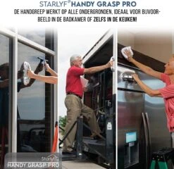 Kunststof Handgreep Voor Badkamer - 30.5cm - Douche Wandbeugel - Geen Boorgaten -Merkloos Verkoop 1200x1167 12