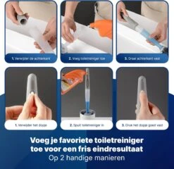 Mdxl® Siliconen WC Borstel Met Zeepdispenser - Hervulbaar - Vrijstaand Of Hangend - Sneldrogend, Hygiënisch & Antibacteriële Werking - Zonder Boren - Toilet Brush - Toiletborstel Houder - Lekbak 10 Mdxl® Siliconen WC Borstel Met Zeepdispenser - Hervulbaar - Vrijstaand Of Hangend - Sneldrogend, Hygiënisch & Antibacteriële Werking - Zonder Boren - Toilet Brush - Toiletborstel Houder - Lekbak -Merkloos Verkoop 1200x1167 2
