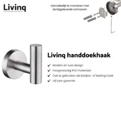 Toiletaccessoireset RVS 4-delig - Luxe Toilet Set - Toiletborstel Met Houder - Toiletrolhouder Met Klep - Reserverolhouder - Handdoekhaak - Zilver - Toiletset -Merkloos Verkoop 1200x1168 2