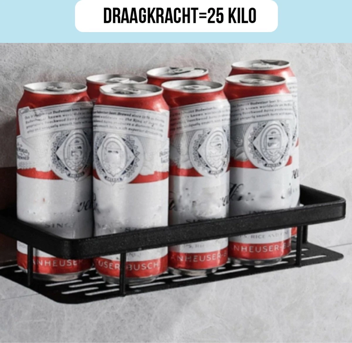 Merkloos Jawes- Wandrek- Zwart- 2stuks- Doucherek- Zonder Te Boren- Wandrek Zonder Boren- Wandrekje 8 Merkloos Jawes- Wandrek- Zwart- 2stuks- Doucherek- Zonder Te Boren- Wandrek Zonder Boren- Wandrekje - Afbeelding 8