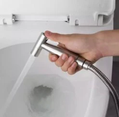 BetterSells® Bidet Handdoucheset - Shattaf - Bidet Sproeier Uit Geborsteld RVS - Inclusief Slang, T-stuk & Wandhouder -Merkloos Verkoop 1200x1175 17