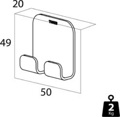 Tiger Colar - Handdoekhaak - Zwart -Merkloos Verkoop 1200x1177 2