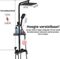 Merkloos TIB Douche Met Ingebouwde Thermostaat - Zonder Extra Stroomaansluiting - Thermostaatkraan V1 -Merkloos Verkoop 1200x1179 8