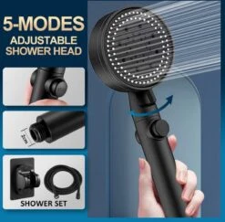 Imperatoris | DoucheSet - Douchekop Met Slang, Houder & Badmuts/Douchemuts - Waterbesparend – Hoge Druk – Regendouche - Zwart Mat 29 Imperatoris | DoucheSet - Douchekop Met Slang, Houder & Badmuts/Douchemuts - Waterbesparend – Hoge Druk – Regendouche - Zwart Mat -Merkloos Verkoop 1200x1181 3