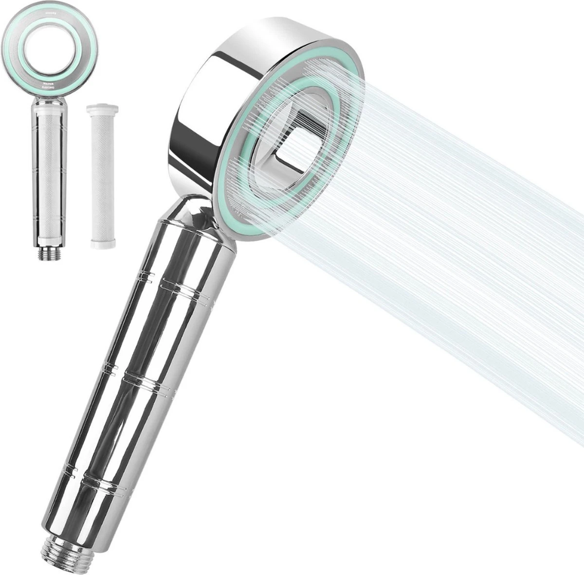 Merkloos Waterbesparende Douchekop - Handdouche Met Hoge Druk En Filter - Regendouche 1 Merkloos Waterbesparende Douchekop - Handdouche Met Hoge Druk En Filter - Regendouche