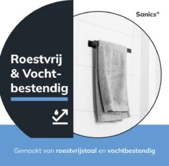 Sanics Handdoekrek Zwart 40 CM – Badkamer Of Keuken – Handdoekstang Zelfklevend – Handdoekhouder 15 Sanics Handdoekrek Zwart 40 CM – Badkamer Of Keuken – Handdoekstang Zelfklevend – Handdoekhouder -Merkloos Verkoop 1200x1182 4