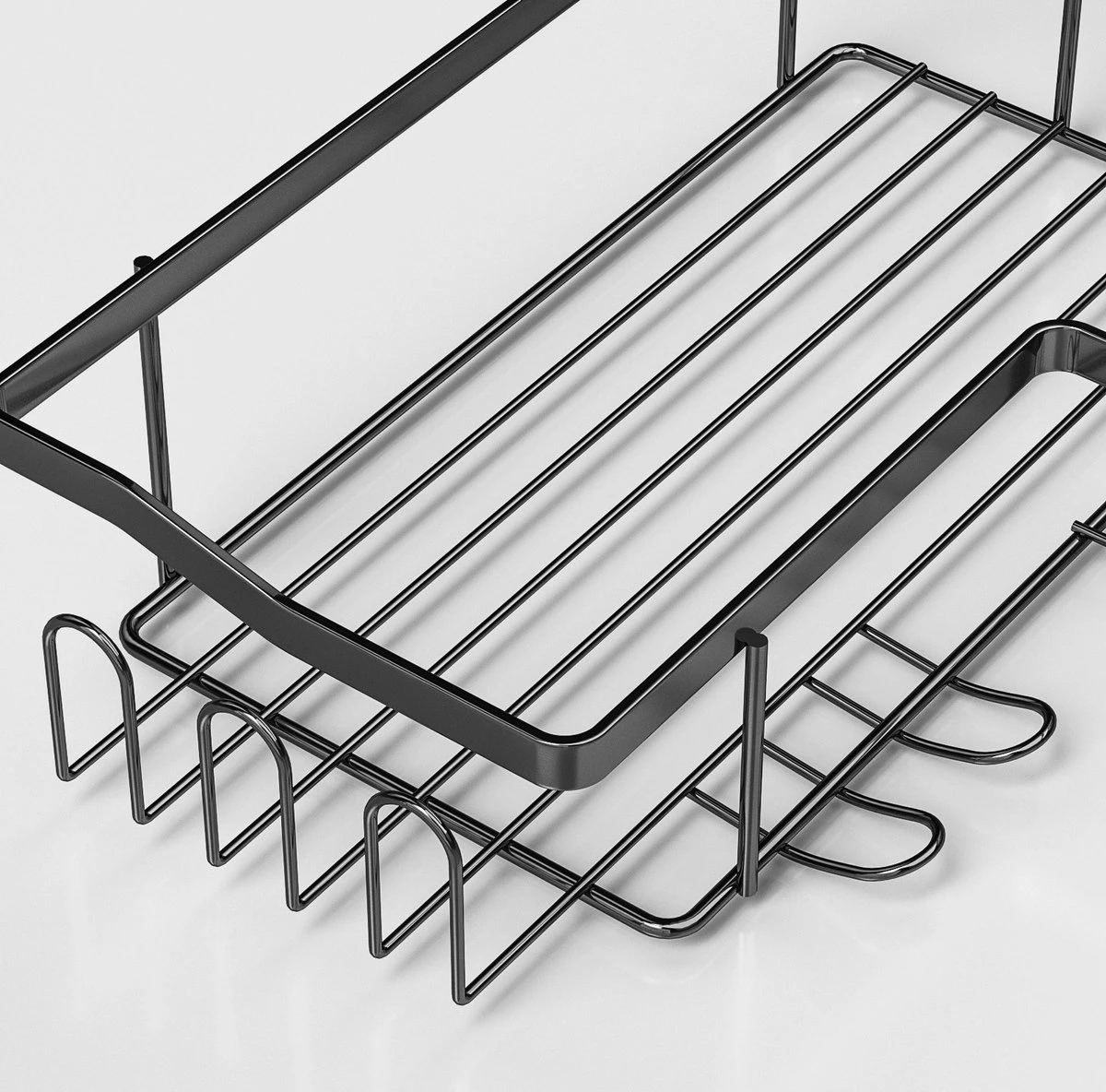 STRICX Doucherekhoek 2 Laags Zwart - Zonder Boren - Zelfklevend Doucherek - Doucherek - Doucherek Voor Badkamer/ Keuken - Doucherek Met Plakstrip - Keukenrek Met Plakstrip - Badrek Douche – Doucherek Hoekvorm - Badkamerrek Douchemandje 5 STRICX Doucherekhoek 2 Laags Zwart - Zonder Boren - Zelfklevend Doucherek - Doucherek - Doucherek Voor Badkamer/ Keuken - Doucherek Met Plakstrip - Keukenrek Met Plakstrip - Badrek Douche – Doucherek Hoekvorm - Badkamerrek Douchemandje - Afbeelding 5