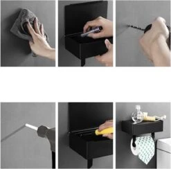 Merkloos Luxe Toiletrolhouder PRO 20.5 X 14.5 X 12 Cm- Planchet Opbergruimte - Plankje & Bakje- WC Rolhouder - Zelfklevend Of Borend - RVS - Waterbestendig 13 Merkloos Luxe Toiletrolhouder PRO 20.5 X 14.5 X 12 Cm- Planchet Opbergruimte - Plankje & Bakje- WC Rolhouder - Zelfklevend Of Borend - RVS - Waterbestendig -Merkloos Verkoop 1200x1185