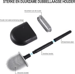 WC Borstel – Siliconen – Zwart – WC Borstel Met Houder – Vrijstaand – Hangend – WC Borstel En Houder – WC Borstel Zwart 16 WC Borstel – Siliconen – Zwart – WC Borstel Met Houder – Vrijstaand – Hangend – WC Borstel En Houder – WC Borstel Zwart -Merkloos Verkoop 1200x1187 2