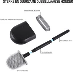 WC Borstel – Siliconen – Zwart – WC Borstel Met Houder – Vrijstaand – Hangend – WC Borstel En Houder – WC Borstel Zwart 20 WC Borstel – Siliconen – Zwart – WC Borstel Met Houder – Vrijstaand – Hangend – WC Borstel En Houder – WC Borstel Zwart -Merkloos Verkoop 1200x1187 3