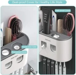 Tandenborstelhouder Badkamer - LB545 – Elektrische Tandenborstel Houder - Opbergbox - Tandenborstel - Automatische Tandpasta Knijper Dispenser - Badkamer Accessoires 8 Tandenborstelhouder Badkamer - LB545 – Elektrische Tandenborstel Houder - Opbergbox - Tandenborstel - Automatische Tandpasta Knijper Dispenser - Badkamer Accessoires -Merkloos Verkoop 1200x1187 7