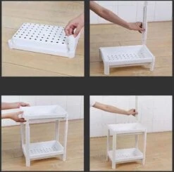 Merkloos Decopatent® 4 Laags Opbergrek -Staand Rek 4 Etages Voor Badkamer - Keuken - Keukenrek - Badkamerrek - Kunststof Rechthoekig Rek 8 Merkloos Decopatent® 4 Laags Opbergrek -Staand Rek 4 Etages Voor Badkamer - Keuken - Keukenrek - Badkamerrek - Kunststof Rechthoekig Rek -Merkloos Verkoop 1200x1189 21