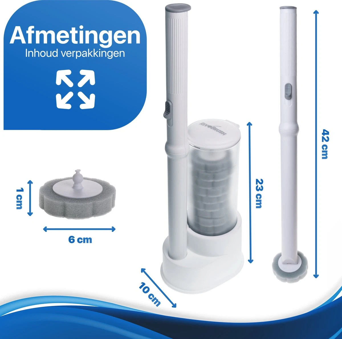 RevoBrush WC Borstel Met Houder Vrijstaand - Hygiënische Toiletborstel - Met 14x Pads 12 RevoBrush WC Borstel Met Houder Vrijstaand - Hygiënische Toiletborstel - Met 14x Pads - Afbeelding 12