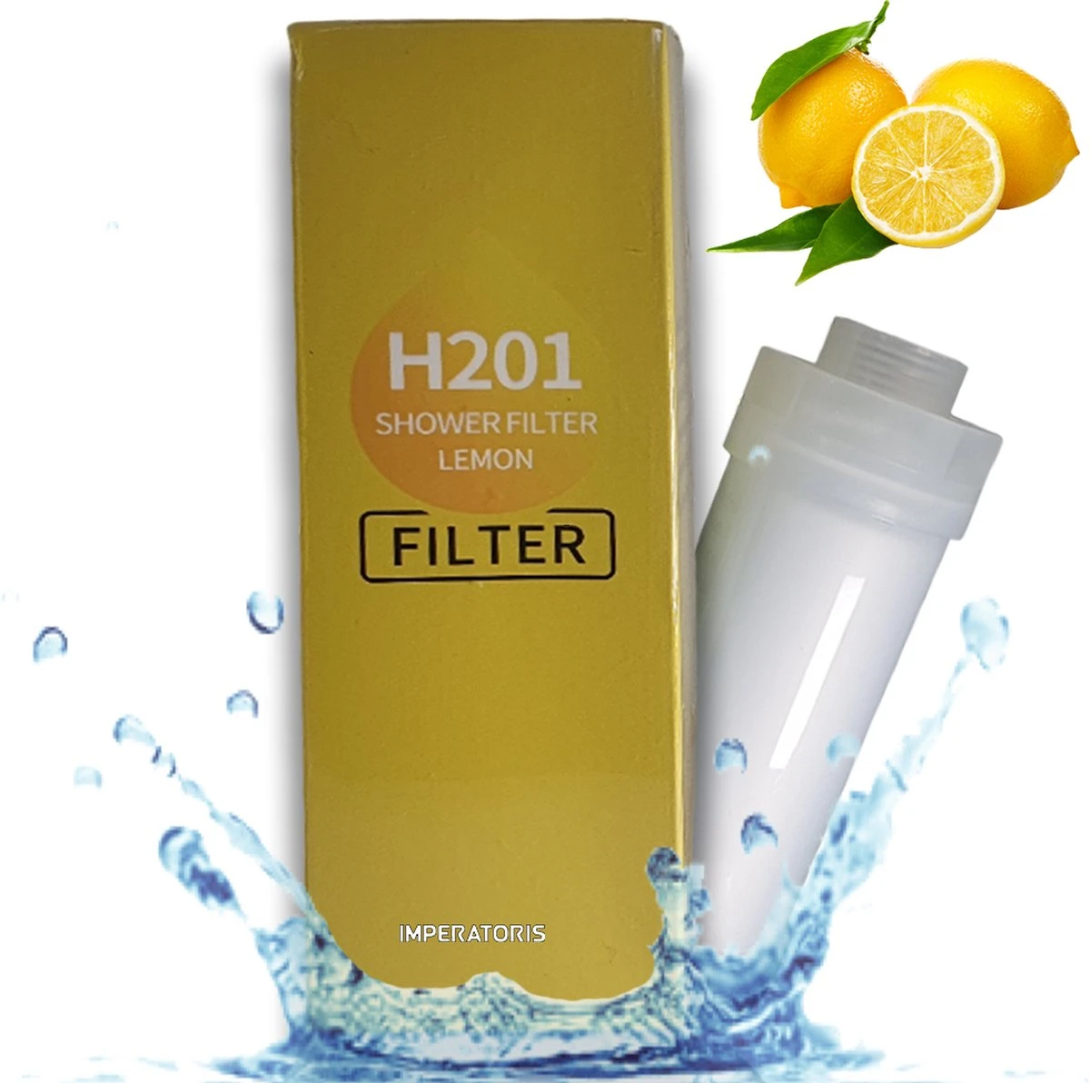 Imperatoris | Douchefilter- Waterfilter Voor Douchekop Met Geur - Shower Filter - Kraanfilter - Spa Gevoel - Lemon 1 Imperatoris | Douchefilter- Waterfilter Voor Douchekop Met Geur - Shower Filter - Kraanfilter - Spa Gevoel - Lemon