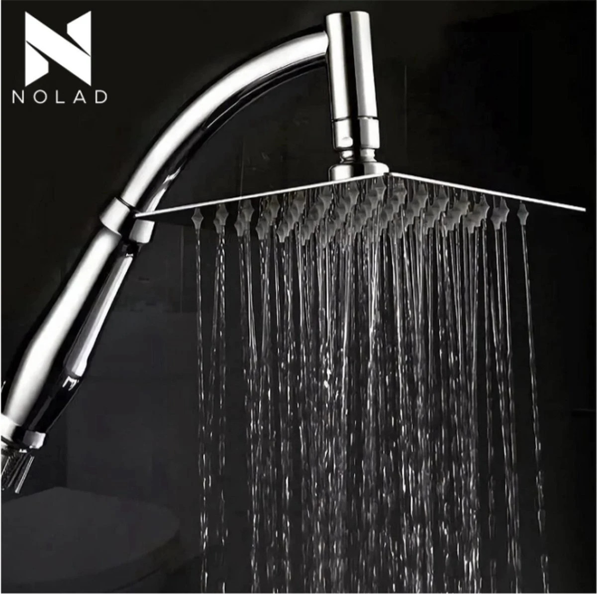 Merkloos Regendouchekop Deluxe | ø 35 Cm | Douchekop Met Slang En Houder | Douchekop | Doucheslang | Douchekophouder | Complete Doucheset | Roestvrij Staal | 360° Draaibaar | Badkamer Accessoires | Elite Pure Chrome Collection 2022 4 Merkloos Regendouchekop Deluxe | ø 35 Cm | Douchekop Met Slang En Houder | Douchekop | Doucheslang | Douchekophouder | Complete Doucheset | Roestvrij Staal | 360° Draaibaar | Badkamer Accessoires | Elite Pure Chrome Collection 2022 - Afbeelding 4