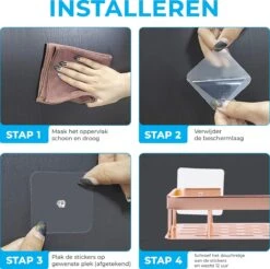 BrandtBergkamp RVS Doucherek 2 Laags – Zonder Boren – Doucherekje Hangend – Badkamerrek Zilver 18 BrandtBergkamp RVS Doucherek 2 Laags – Zonder Boren – Doucherekje Hangend – Badkamerrek Zilver -Merkloos Verkoop 1200x1194 6