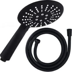 Eagle Bath & Shower - Douchekop Met Slang – Mat Zwart - 3 Functies – Handdouche – Hoofddouche