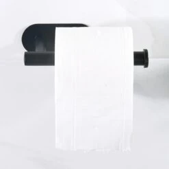 Vannons - Toiletrolhouder - WC Rolhouder Zwart Zonder Boren - Zelfklevend - WC Rol Houder RVS - Zwart -Merkloos Verkoop 1200x1195 4